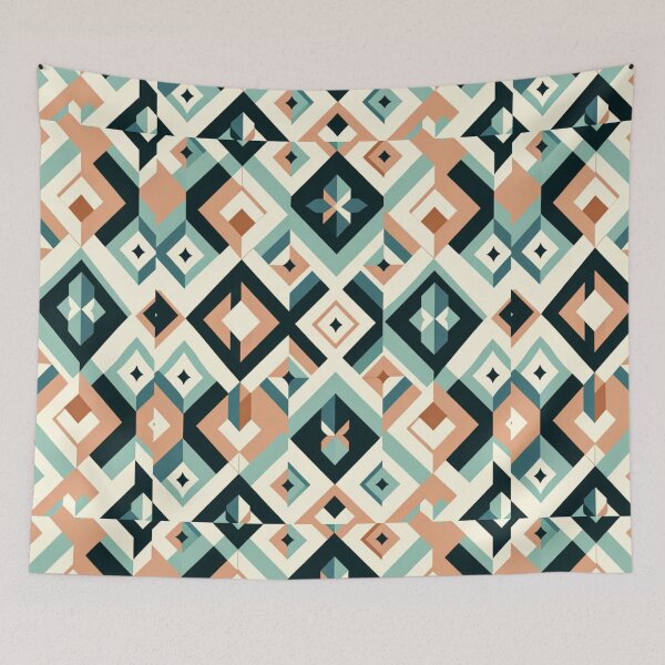 Item preview, Harlequin Hues - Modern Diamond Pattern designed and sold by CoussaZau.