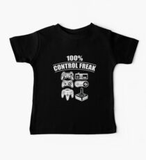100% Control Freak Retro Vintage Video Game Controllers Baby Tee