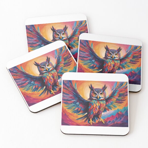 Item preview, Owl flying in Magic Night  designed and sold by BotunPeony.