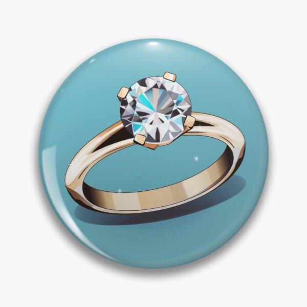 Item preview, Diamond Ring Vector on Blue designed and sold by Glenn Slingsby.