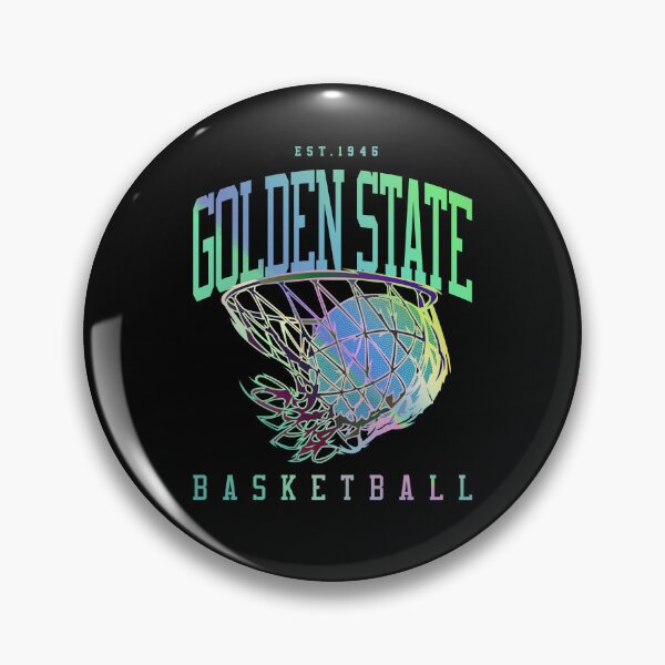Item preview, Golden State Basketball Vintage Court Holo designed and sold by AllTimeBallers.