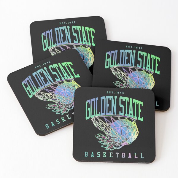 Item preview, Golden State Basketball Vintage Court Holo designed and sold by AllTimeBallers.