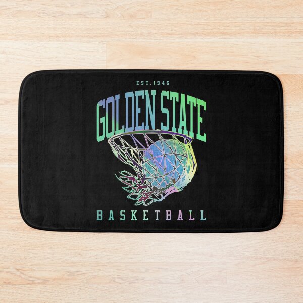 Item preview, Golden State Basketball Vintage Court Holo designed and sold by AllTimeBallers.