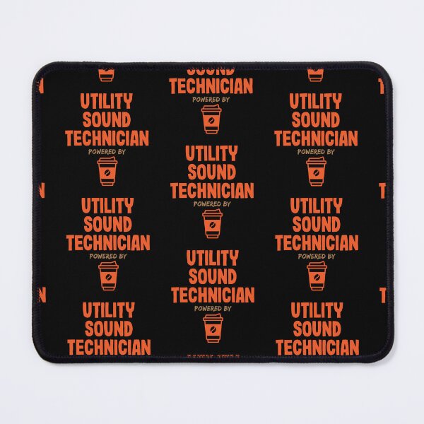 Item preview, Utility Sound Technician Powered by Coffee designed and sold by NermilioDesigns.