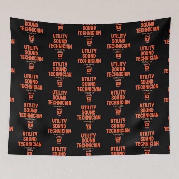 Item preview, Utility Sound Technician Powered by Coffee designed and sold by NermilioDesigns.