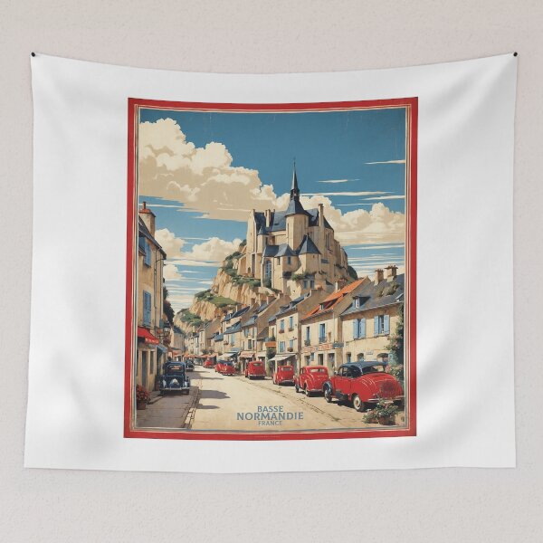 Aperçu de l'œuvre Basse Normandie France Affiche Vintage Tourisme créée et vendue par TravelersGems.