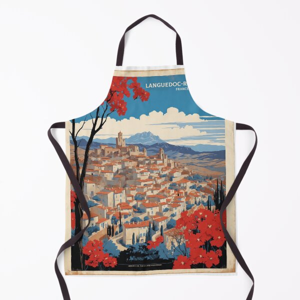 Item preview, Languedoc Roussillon France Vintage Poster Tourism designed and sold by TravelersGems.