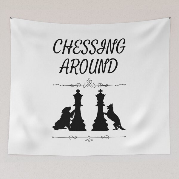 Item preview, Chessing around dogs designed and sold by Gilpro Designs.