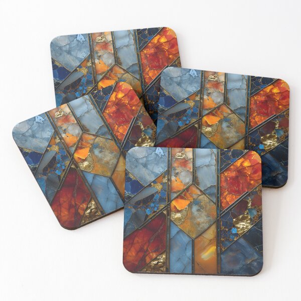 Item preview, "Geometric Splendor: Mineral Mosaic" designed and sold by APARTAI EU.