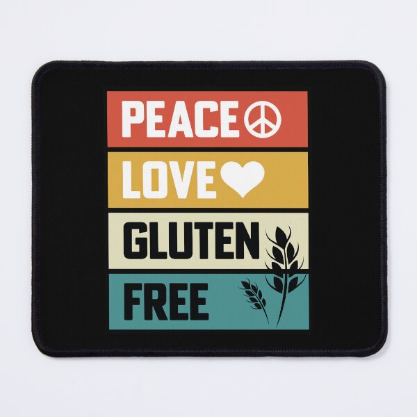 Item preview, Peace, Love and "Gluten-free" t shirt design designed and sold by MyGluteesFree77.
