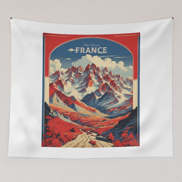 Item preview, Midi Pyrenees France Vintage Poster Tourism  designed and sold by TravelersGems.