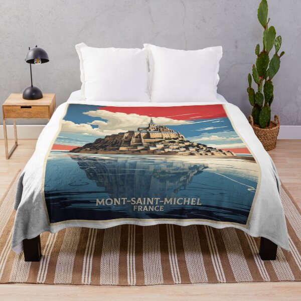 Item preview, Mont Saint Michel France Vintage Poster Tourism  designed and sold by TravelersGems.