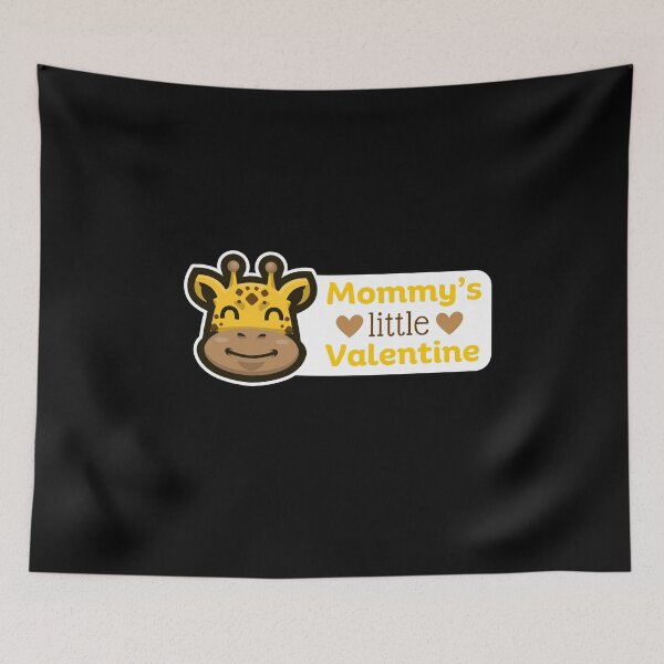 Item preview, Valentine's Day for Babies and kids - Mommy's Little Valentine Anti-Valentine with Cute Giraffe designed and sold by TheVirtualSpace.