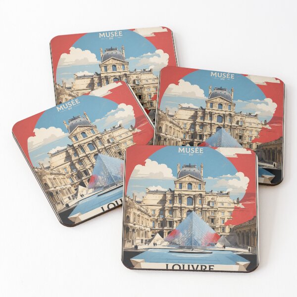 Item preview, Musee Du Louvre France Vintage Poster Tourism  designed and sold by TravelersGems.