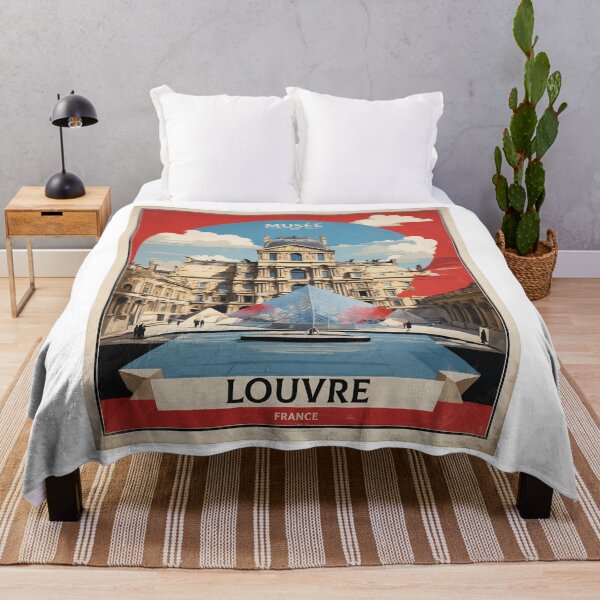 Item preview, Musee Du Louvre France Vintage Poster Tourism designed and sold by TravelersGems.