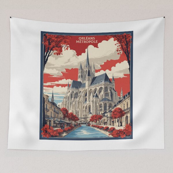 Artikelvorschau, Orleans Metropole Frankreich Vintage Poster Tourismus entworfen und verkauft von TravelersGems.
