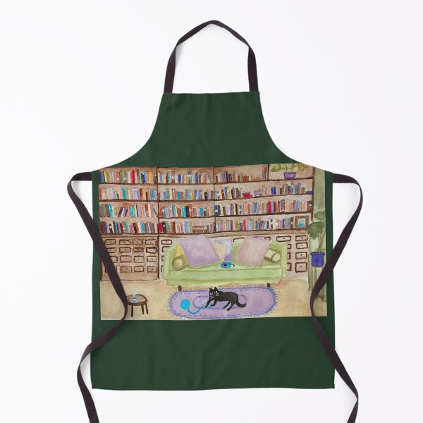Item preview, Cat Library Books and Black cat designed and sold by RosaLL.