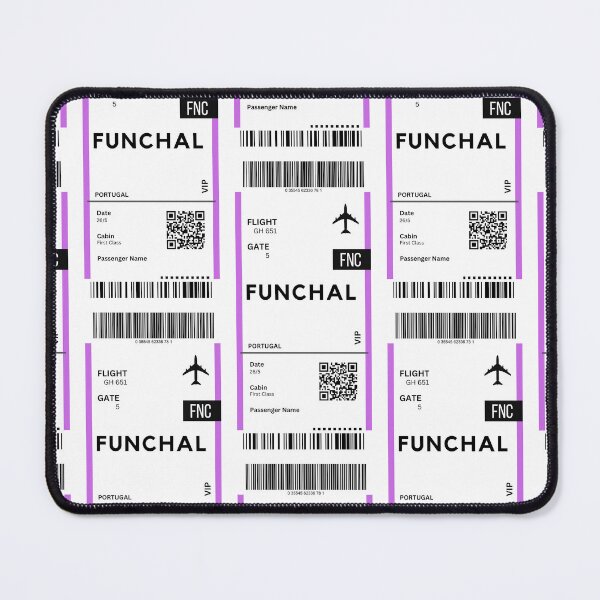 Item preview, Funchal, Portugal Airplane Boarding Pass designed and sold by RoamInk.