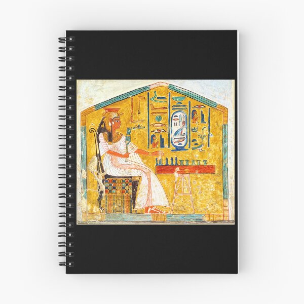 Item preview, Queen Nefertari Plays Senet Board Game Egypt 13th Century BC designed and sold by RocketshipRetro.