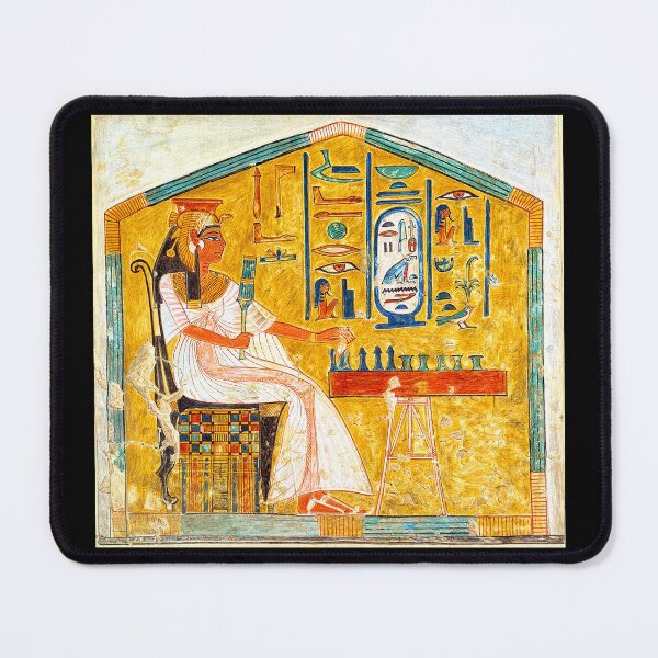 Item preview, Queen Nefertari Plays Senet Board Game Egypt 13th Century BC designed and sold by RocketshipRetro.