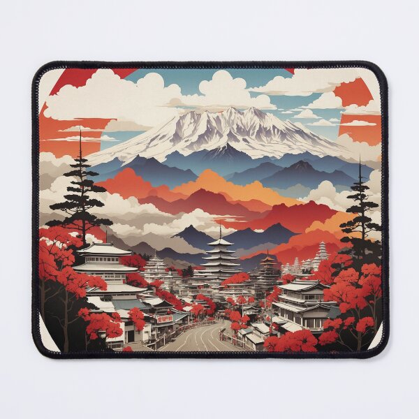 Item preview, Gunma Japan Vintage Poster Tourism designed and sold by TravelersGems.