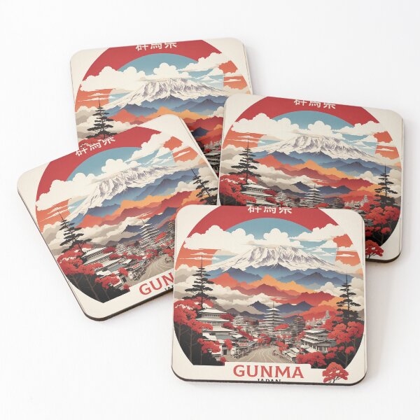 Item preview, Gunma Japan Vintage Poster Tourism designed and sold by TravelersGems.