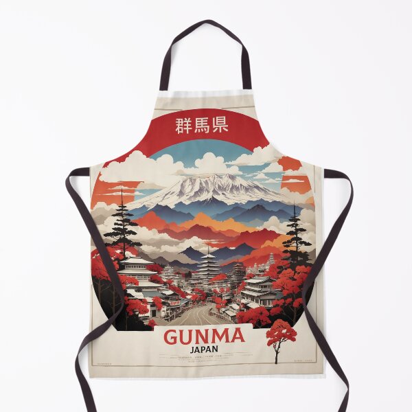 Item preview, Gunma Japan Vintage Poster Tourism designed and sold by TravelersGems.