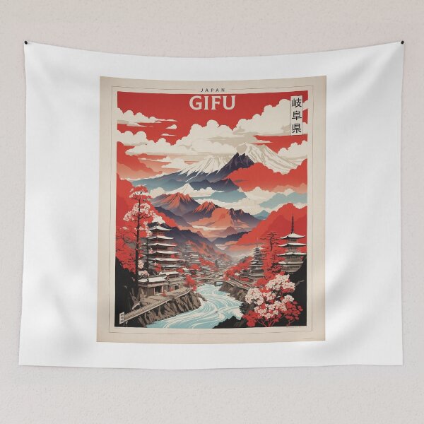 Item preview, Gifu Japan Vintage Poster Tourism designed and sold by TravelersGems.