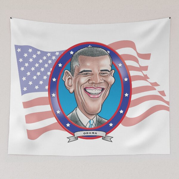 Item preview, Barack Obama Caricature designed and sold by FunFaces.