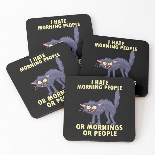 Item preview, i hate morning people or morning or people  designed and sold by CORJIDOG-ART.