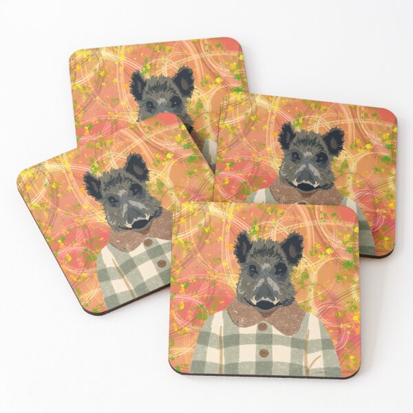Item preview, Wild boar in winter coat designed and sold by GasconyPassion.