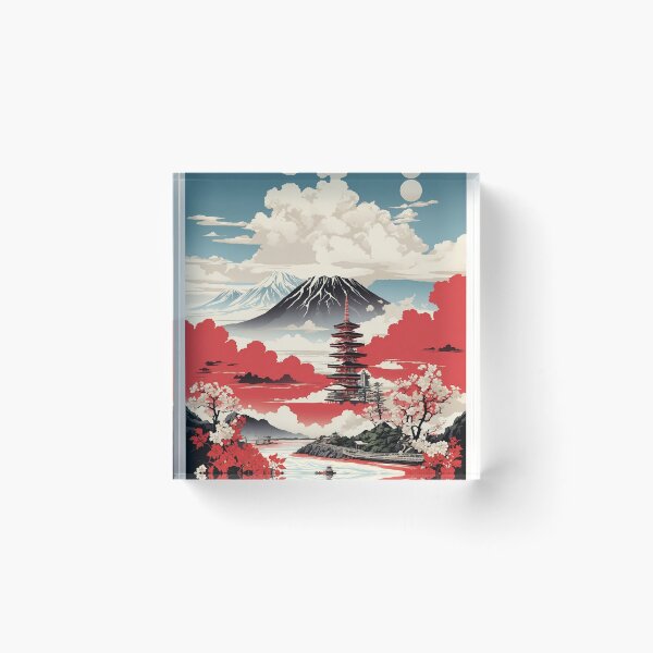 Item preview, Fukushima Japan Vintage Poster Tourism designed and sold by TravelersGems.