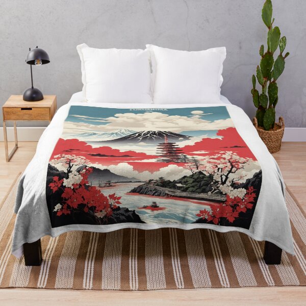 Item preview, Fukushima Japan Vintage Poster Tourism designed and sold by TravelersGems.