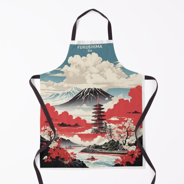 Item preview, Fukushima Japan Vintage Poster Tourism designed and sold by TravelersGems.