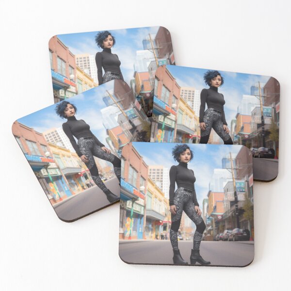 Item preview, Athletic Goth Chick on City Street designed and sold by daywithoutlight.