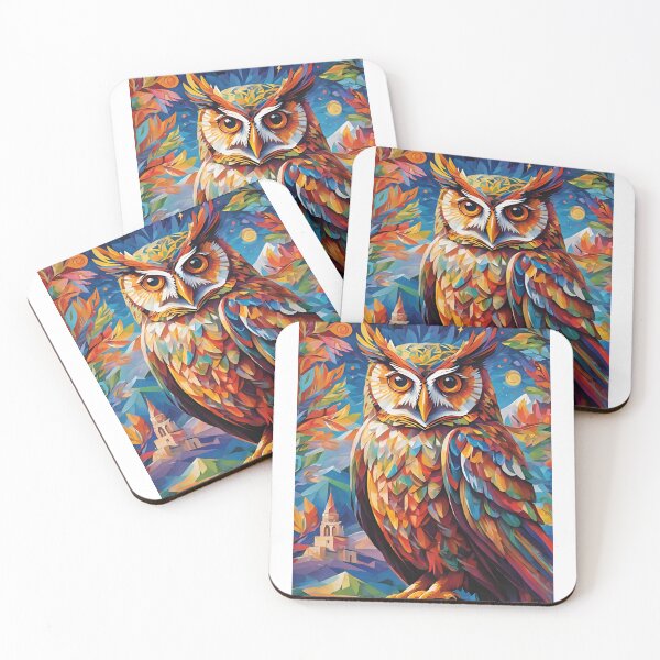 Item preview, Owl flying in Magic Night  designed and sold by BotunPeony.