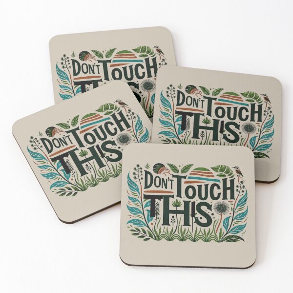 Item preview, Nature's Keep Out: Botanical 'DON'T TOUCH THIS' Illustration designed and sold by ChromaticBlend.