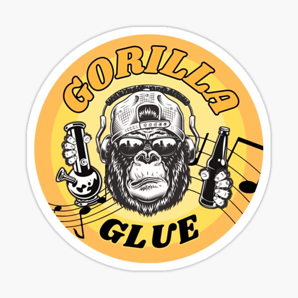 Gorilla Glue Spray Sticker Meme Art Board Print for Sale by