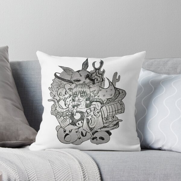 Item preview, Black and white weird doodle designed and sold by Boudan.