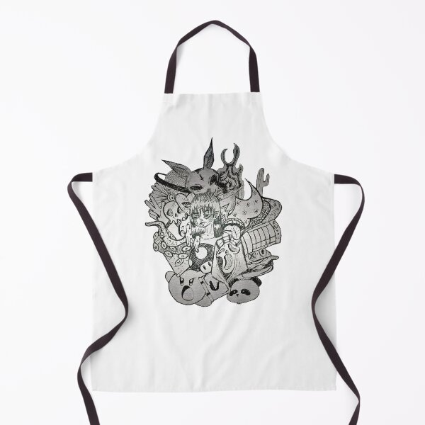 Item preview, Black and white weird doodle designed and sold by Boudan.