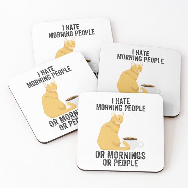 Item preview, i hate morning people or morning or people  designed and sold by CORJIDOG-ART.