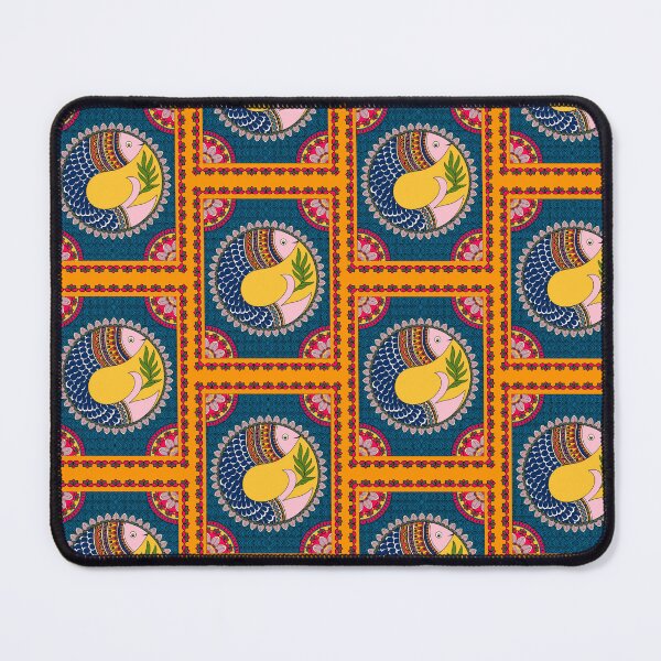 Item preview, Floral Fins: Madhubani Art designed and sold by ArtologyNamah.