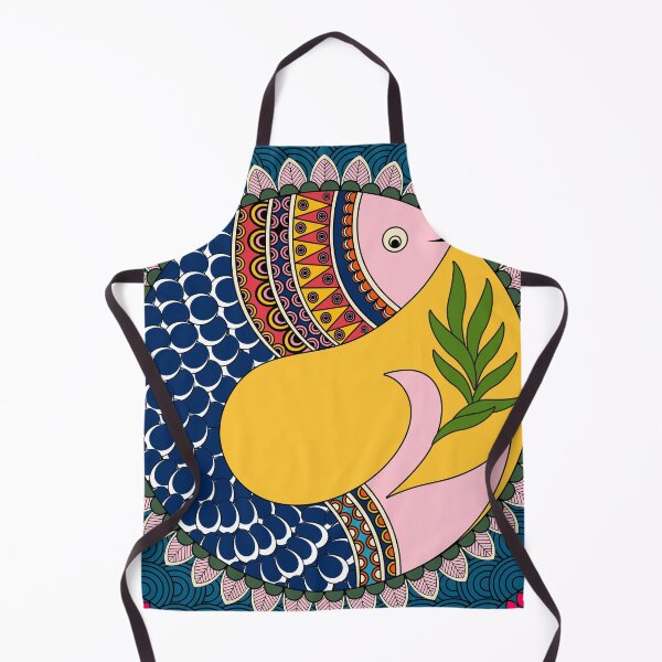 Item preview, Floral Fins: Madhubani Art designed and sold by ArtologyNamah.