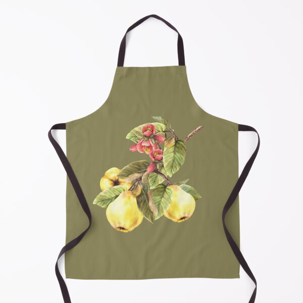 Item preview, Copy of Watercolor hand drawn branch of quince fruits with flower and leaves. Сlip art sticker designed and sold by BartolArt.