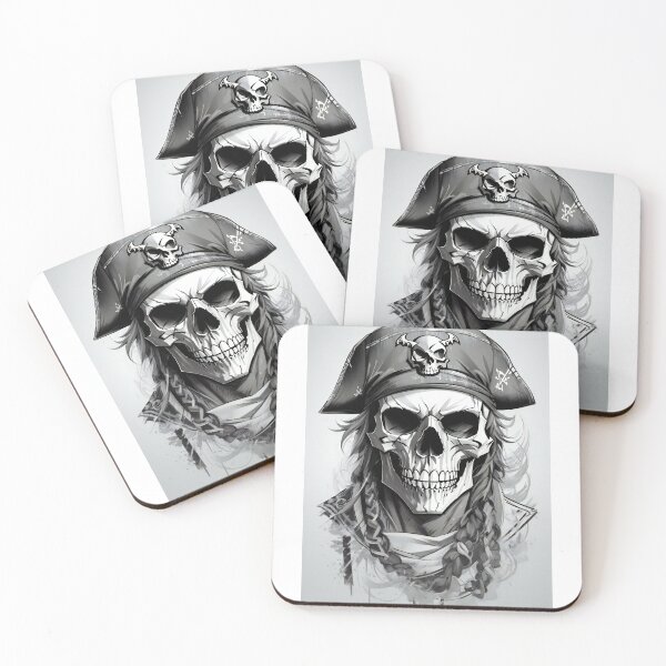 Item preview, Pirate's Art: Monochrome Pirate Mystique of the Seas designed and sold by ArtComixHaven.
