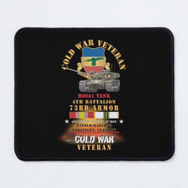 Item preview, Army - Cold War Vet - 4th Bn 73rd Armor - 1st Inf Div - Panzer Kaserne Boblingen, FRG - M60A1 Tank w COLD SVC X 300 designed and sold by Military Insignia Products.