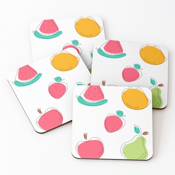 Item preview, Awesome  Colorful Fruits Design: Watermelon Appel Apricot Lemon designed and sold by InkPrintables.