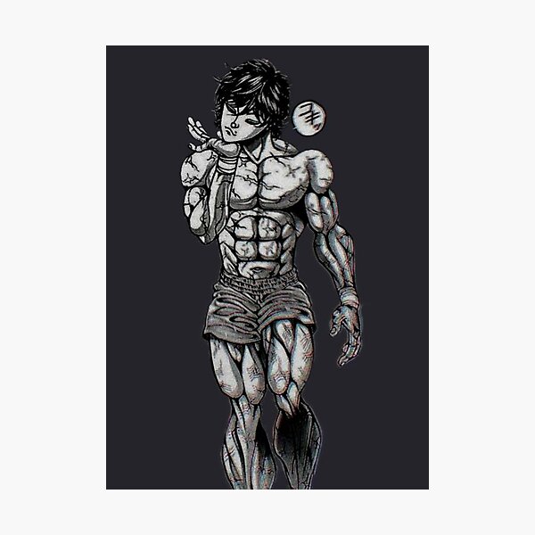 Aperçu de l'œuvre Chef-d'œuvre inspiré de l'anime Baki Hanma créée et vendue par trendyygoods.