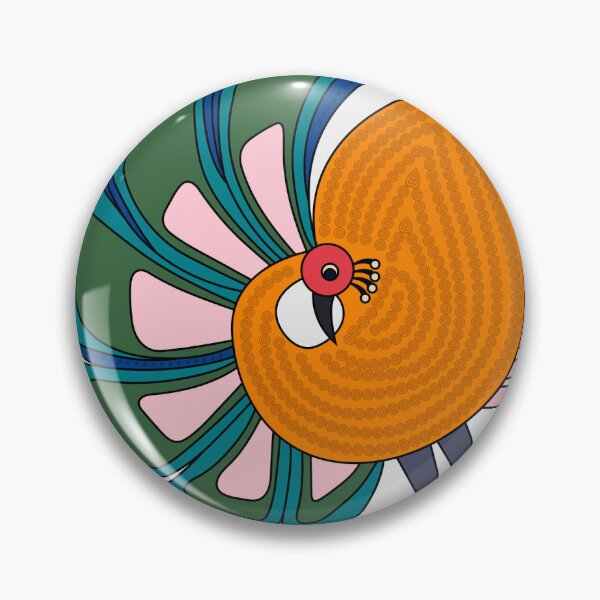 Item preview, Peacock Serenity: Modern Madhubani Art designed and sold by ArtologyNamah.