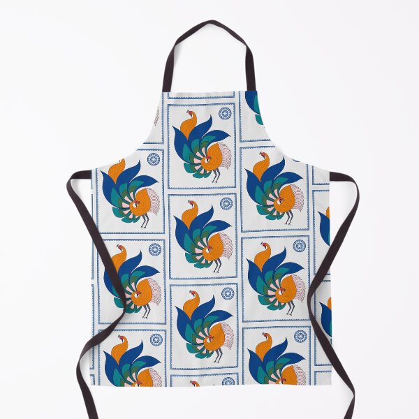 Item preview, Peacock Serenity: Modern Madhubani Art designed and sold by ArtologyNamah.